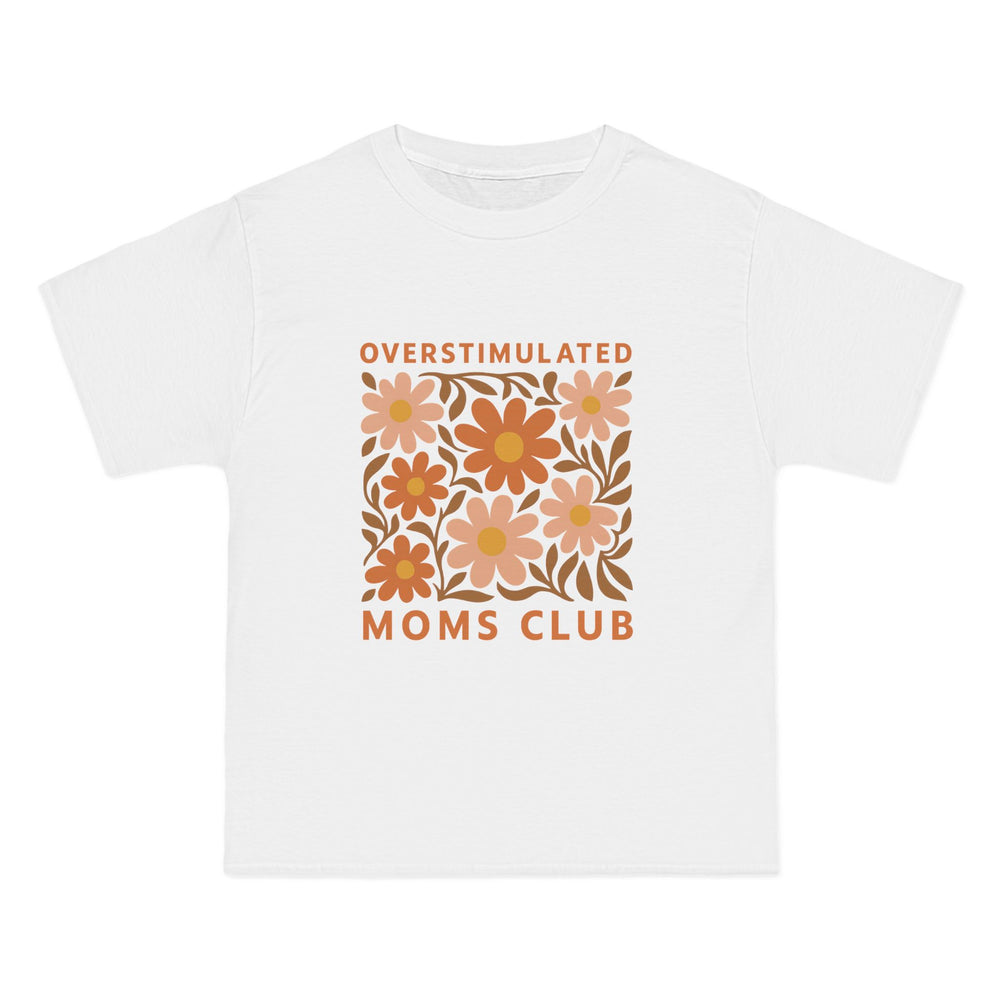 Overstimulated Moms Club T-Shirt | Cute Mom Tee, Gift for Mothers Day, Fun Club Shirt, Relaxed Fit, Floral Design