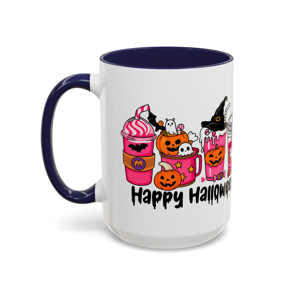 Halloween Accent Coffee Mug with Fun Designs, Perfect for Spooky Season, Gift for Coffee Lovers, Unique Holiday Mug