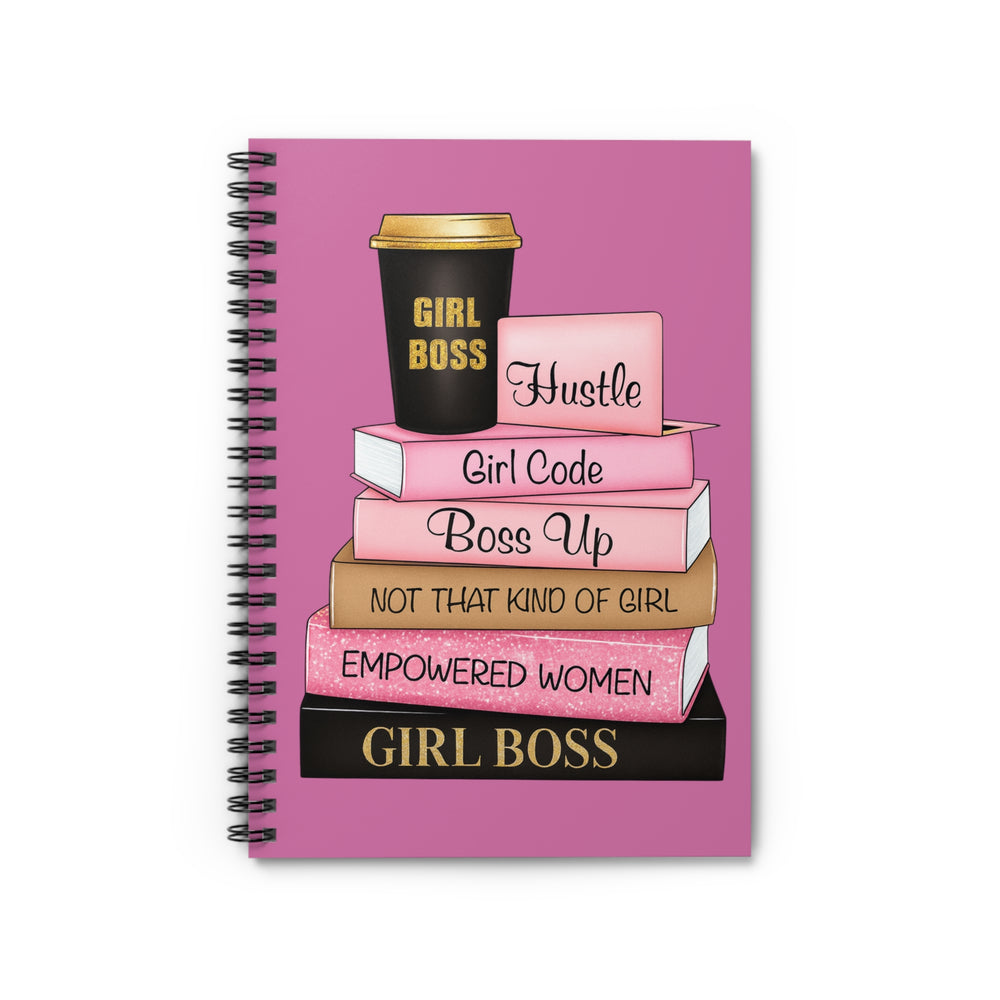 Girl Boss Spiral Notebook - Empowered Women, Journaling, Gifts for Her, Back to School, Office Supplies, Motivational Gifts
