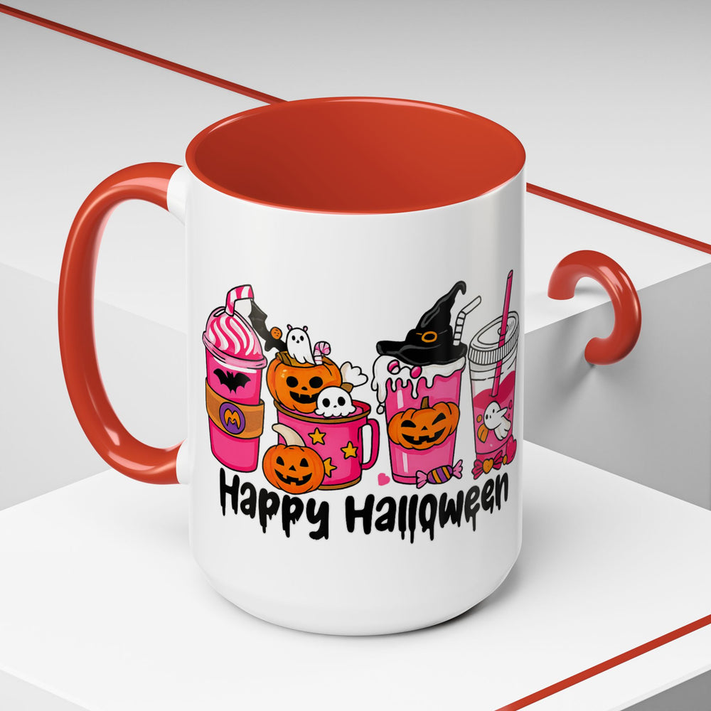 Halloween Accent Coffee Mug with Fun Designs, Perfect for Spooky Season, Gift for Coffee Lovers, Unique Holiday Mug