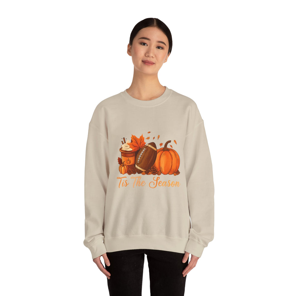 Cozy Fall Sweatshirt, Autumn Crewneck, Tis The Season Sweater, Pumpkin Spice Top, Thanksgiving Gift