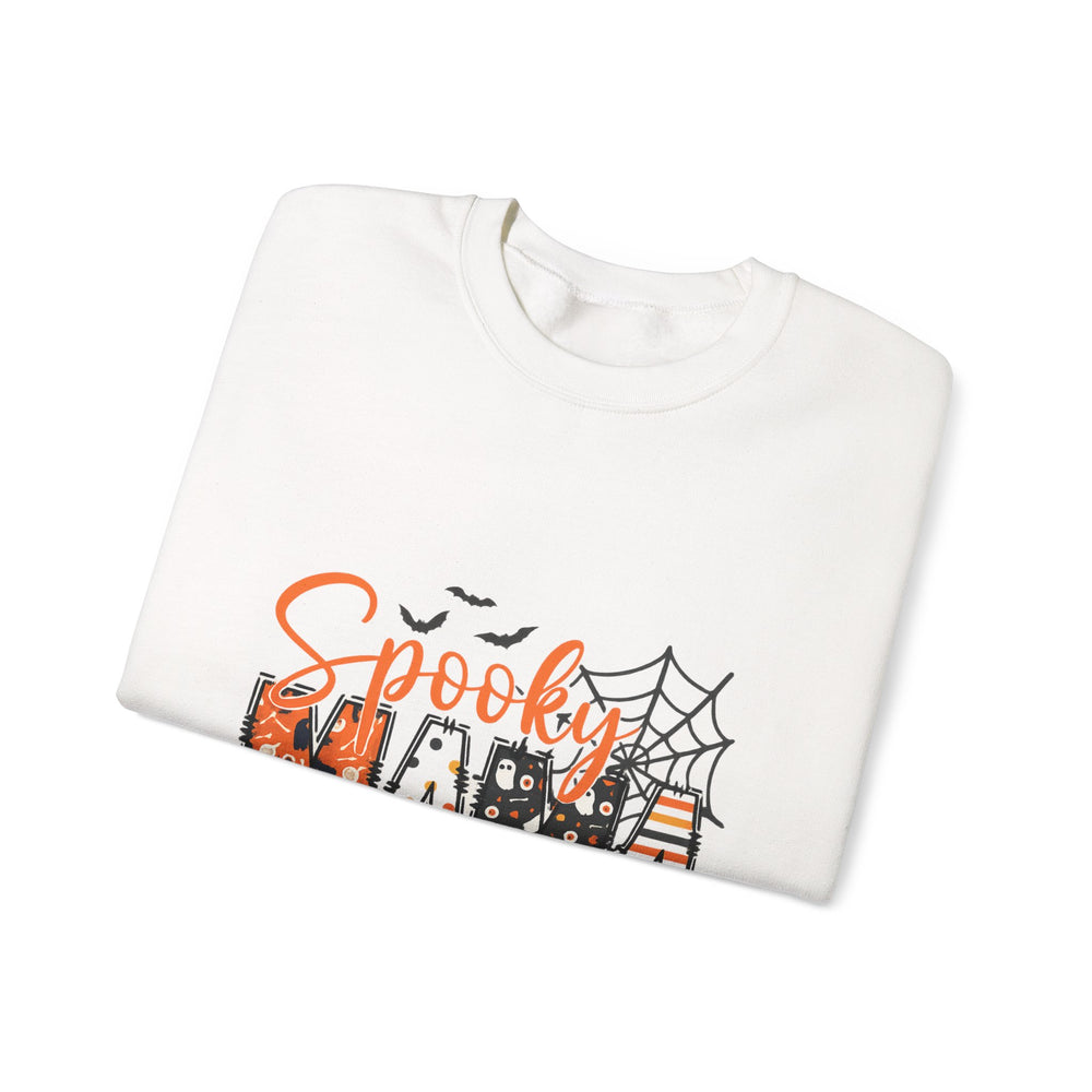 Spooky Mama Sweatshirt, Cozy Halloween Pullover, Fall Fashion, Unisex Crewneck, Halloween Gift, Seasonal Apparel