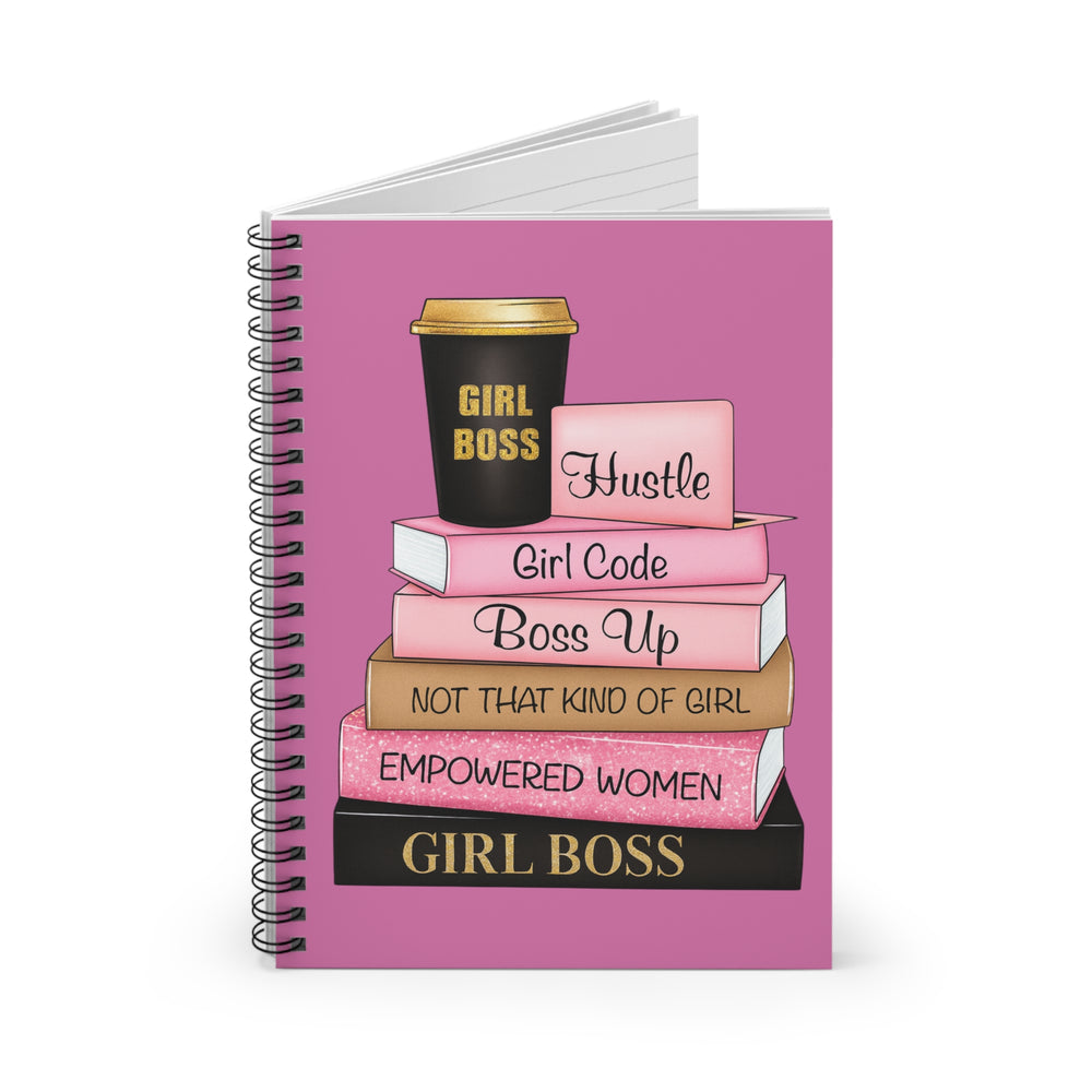 Girl Boss Spiral Notebook - Empowered Women, Journaling, Gifts for Her, Back to School, Office Supplies, Motivational Gifts