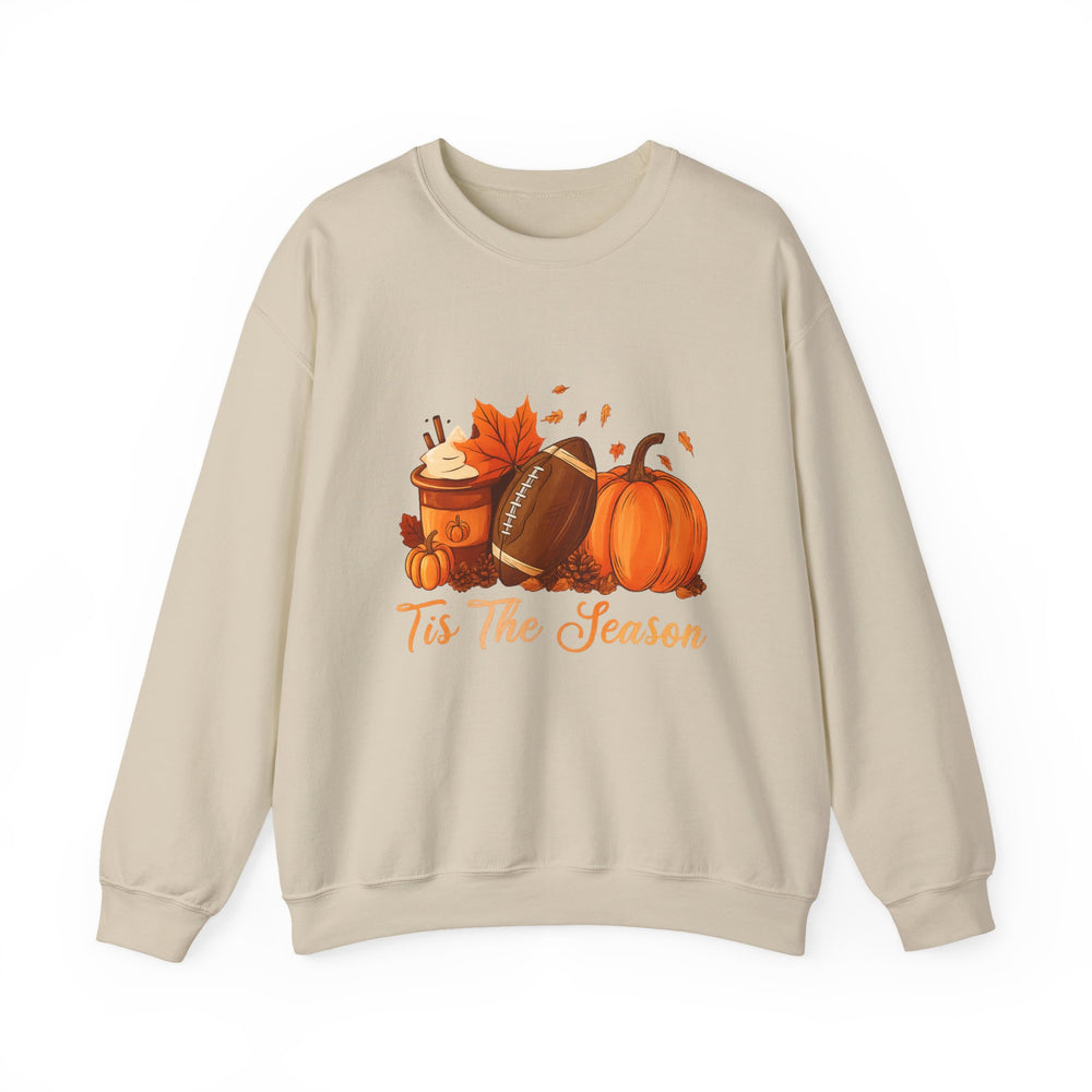 Cozy Fall Sweatshirt, Autumn Crewneck, Tis The Season Sweater, Pumpkin Spice Top, Thanksgiving Gift