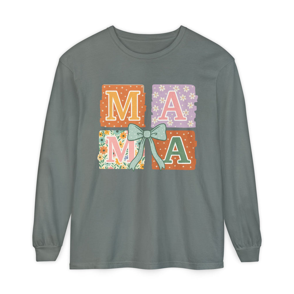 Mama Long Sleeve T-Shirt, Gift for Mom, Floral T-Shirt, Mother’s Day Gift, Comfortable Casual Wear