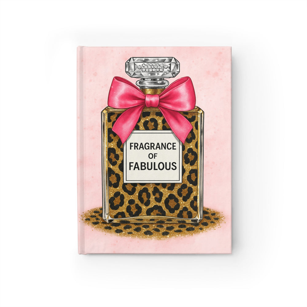 Fabulous Fragrance Journal - Stylish Notebook for Fashion Lovers, Gift for Her, Self-Care Journal, Leopard Print, Trendy Stationery