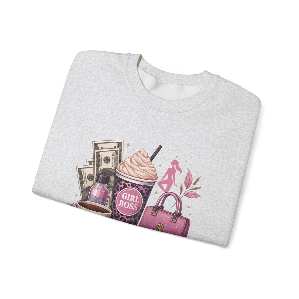 Boss Babe Crewneck Sweatshirt, Inspirational Sweatshirt for Women, Gift for Her, Casual Outfit, Girls Night Out