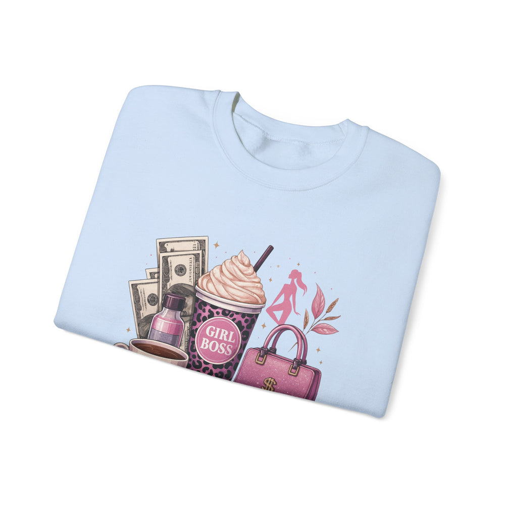 Boss Babe Crewneck Sweatshirt, Inspirational Sweatshirt for Women, Gift for Her, Casual Outfit, Girls Night Out