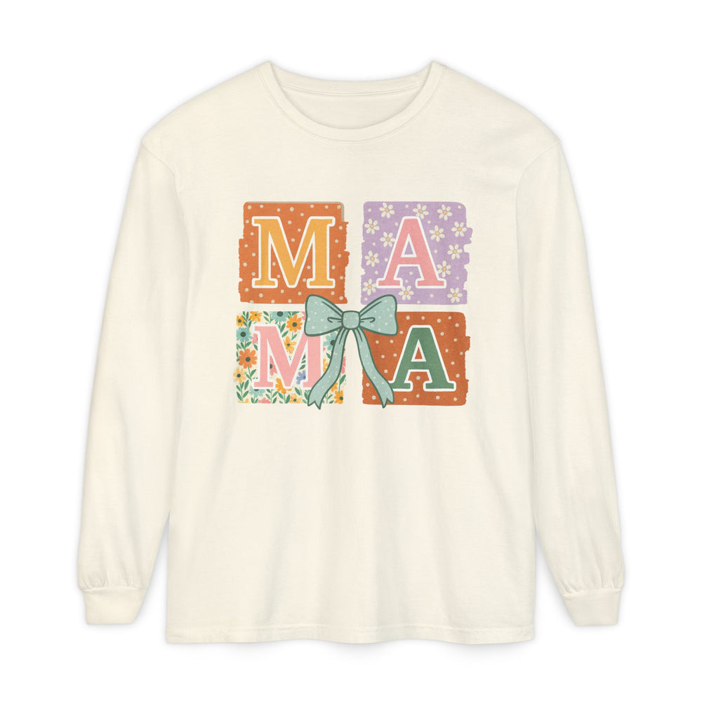 Mama Long Sleeve T-Shirt, Gift for Mom, Floral T-Shirt, Mother’s Day Gift, Comfortable Casual Wear