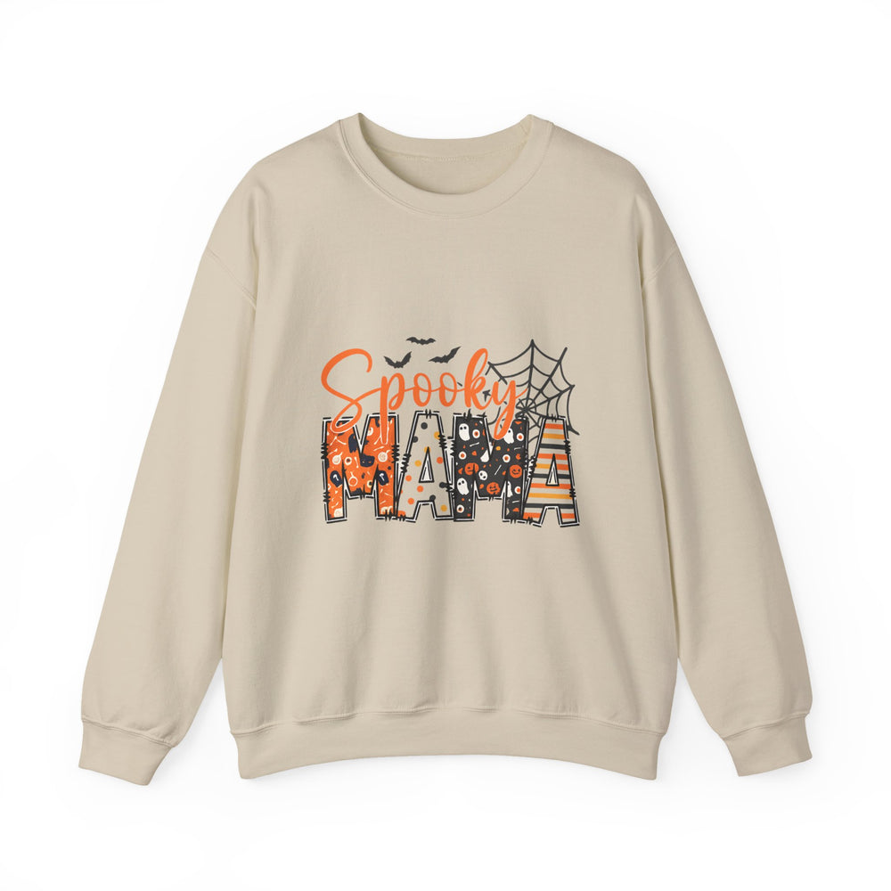 Spooky Mama Sweatshirt, Cozy Halloween Pullover, Fall Fashion, Unisex Crewneck, Halloween Gift, Seasonal Apparel