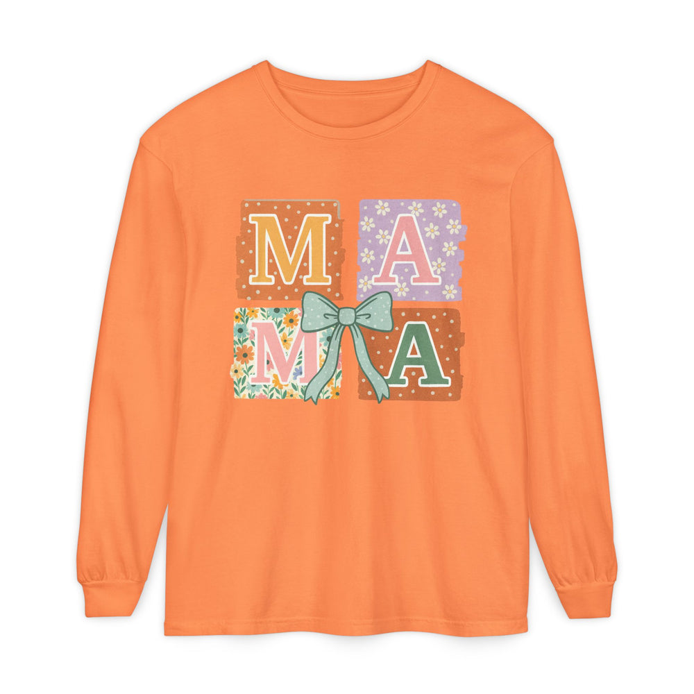 Mama Long Sleeve T-Shirt, Gift for Mom, Floral T-Shirt, Mother’s Day Gift, Comfortable Casual Wear