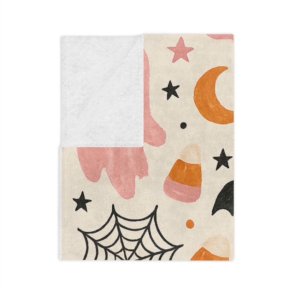 Halloween Ghost Blanket, Cozy Fall Decor, Microfiber Throw, Spooky Season Gifts, Kids Ghost Blanket