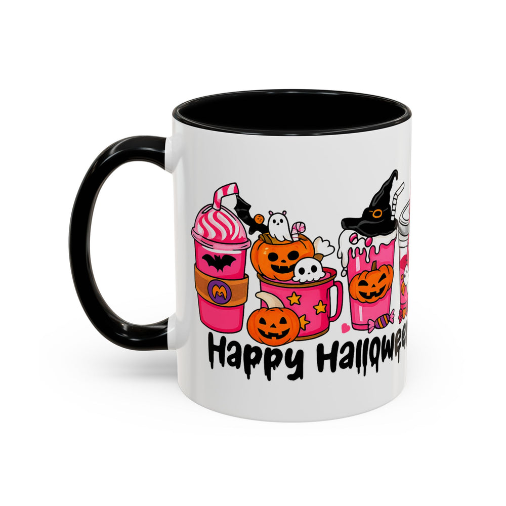 Halloween Accent Coffee Mug with Fun Designs, Perfect for Spooky Season, Gift for Coffee Lovers, Unique Holiday Mug