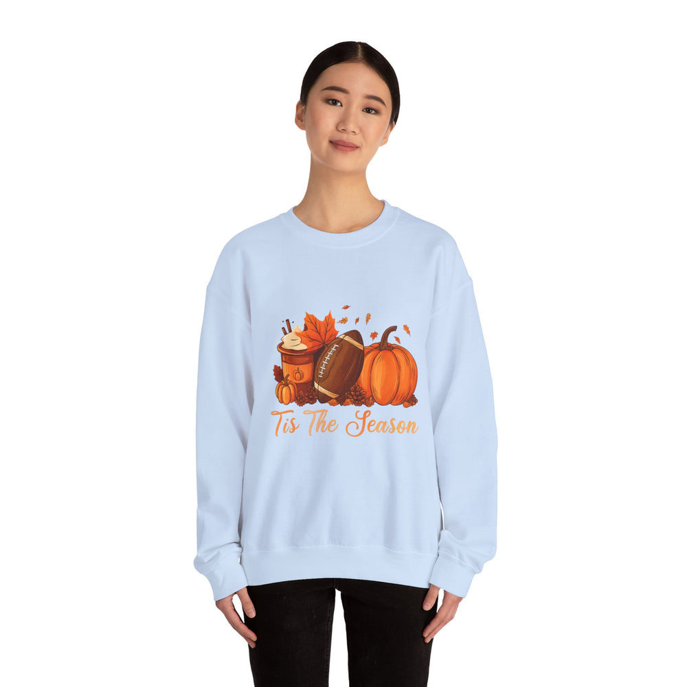 Cozy Fall Sweatshirt, Autumn Crewneck, Tis The Season Sweater, Pumpkin Spice Top, Thanksgiving Gift