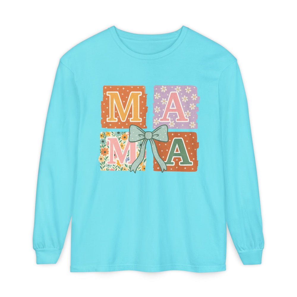 Mama Long Sleeve T-Shirt, Gift for Mom, Floral T-Shirt, Mother’s Day Gift, Comfortable Casual Wear